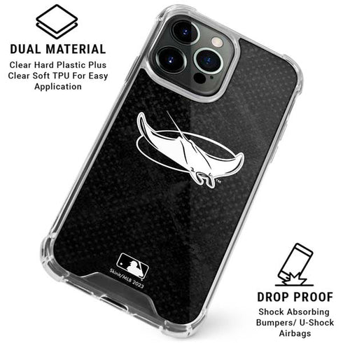 MLB Tampa Bay Rays Dark Wash iPhone 16 Pro Clear Case